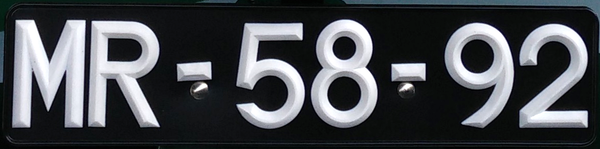 Matrícula portuguesa para veiculos em geral registados em 1937